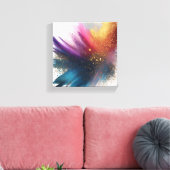 abstract canvas afdruk (Insitu (Woonkamer))