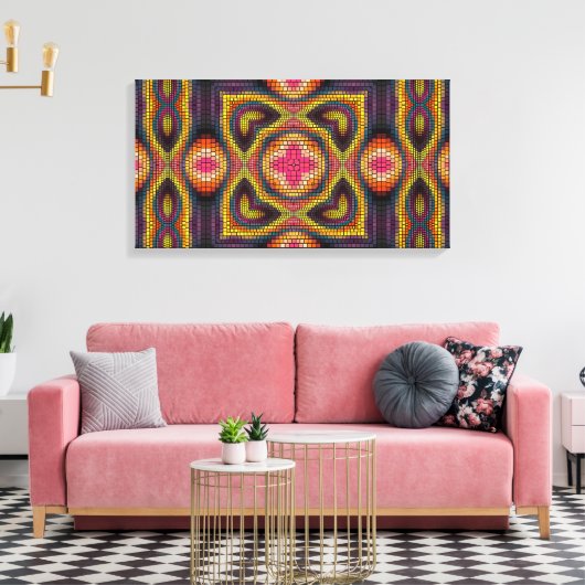 Abstract Canvas Afdruk (Insitu (Woonkamer))