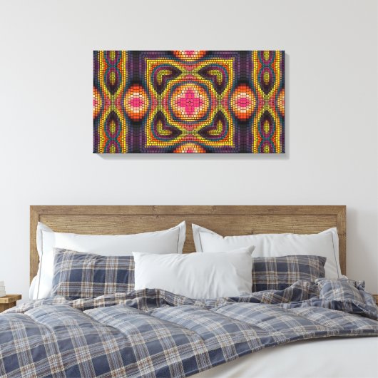 Abstract Canvas Afdruk (Insitu (Slaapkamer))