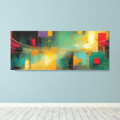 Abstract Canvas Afdruk (Insitu (Houten vloer))