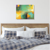 Abstract Canvas Afdruk (Insitu (Slaapkamer))