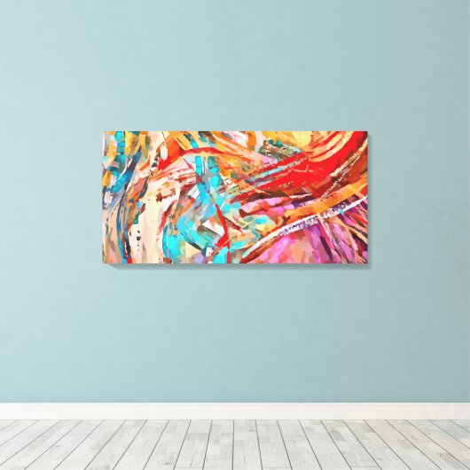 Abstract Canvas Afdruk (Insitu (Houten vloer))