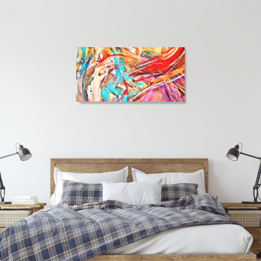 Abstract Canvas Afdruk (Insitu (Slaapkamer))