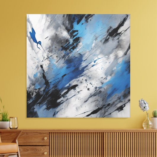Abstract Canvas Afdruk (Insitu (Woonkamer))
