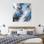 Abstract Canvas Afdruk (Insitu (Slaapkamer))