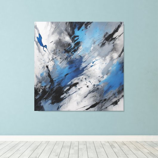 Abstract Canvas Afdruk (Insitu (Houten vloer))