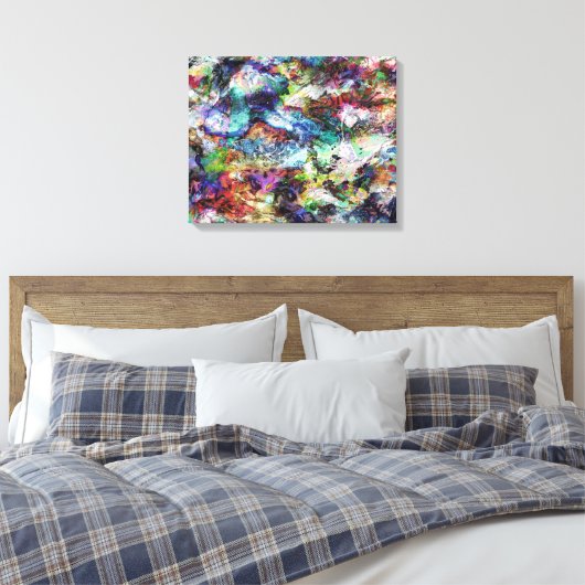 Abstract Canvas Afdruk (Insitu (Slaapkamer))