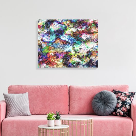 Abstract Canvas Afdruk (Insitu (Woonkamer))