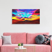 Abstract Canvas Afdruk (Insitu (Woonkamer))