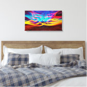 Abstract Canvas Afdruk (Insitu (Slaapkamer))
