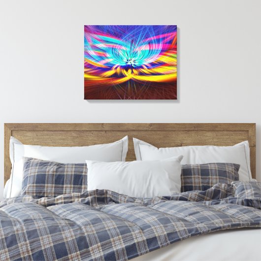 Abstract Canvas Afdruk (Insitu (Slaapkamer))