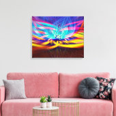 Abstract Canvas Afdruk (Insitu (Woonkamer))