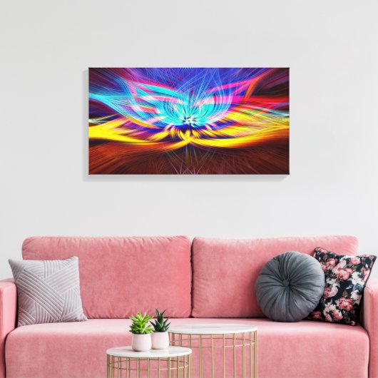 Abstract Canvas Afdruk (Insitu (Woonkamer))