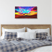 Abstract Canvas Afdruk (Insitu (Slaapkamer))