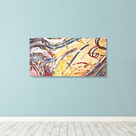 Abstract Canvas Afdruk (Insitu (Houten vloer))