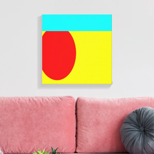 Abstract Canvas Afdruk (Insitu (Woonkamer))