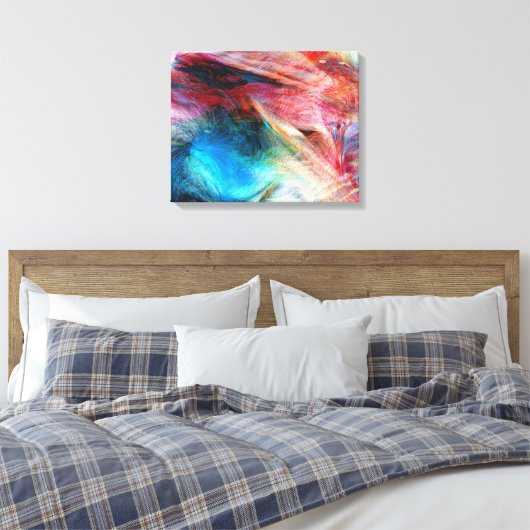 Abstract Canvas Afdruk (Insitu (Slaapkamer))