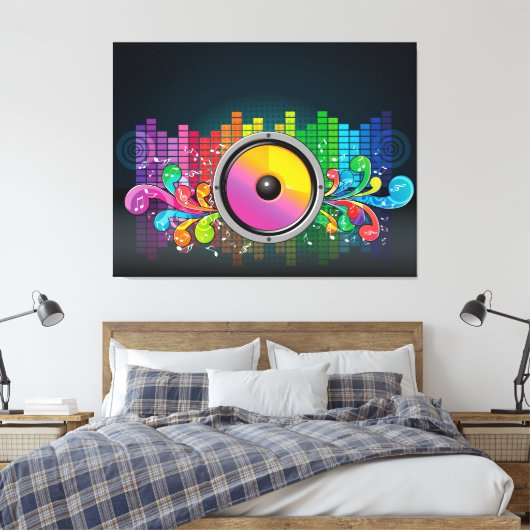 Abstract Canvas Afdruk (Insitu (Slaapkamer))