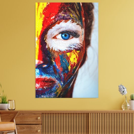 Abstract Canvas Afdruk (Insitu (Woonkamer))