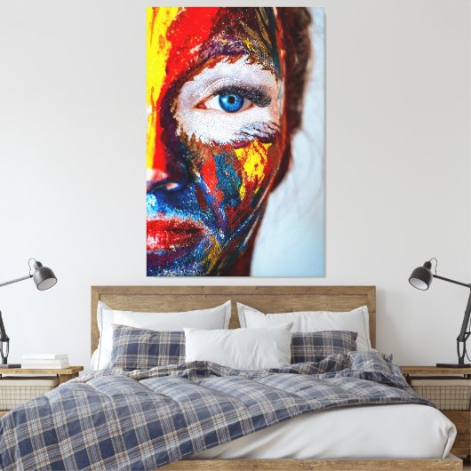 Abstract Canvas Afdruk (Insitu (Slaapkamer))