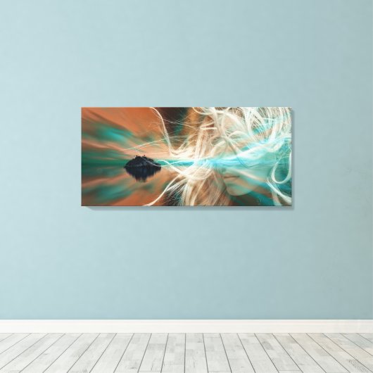 Abstract Canvas Afdruk (Insitu (Houten vloer))