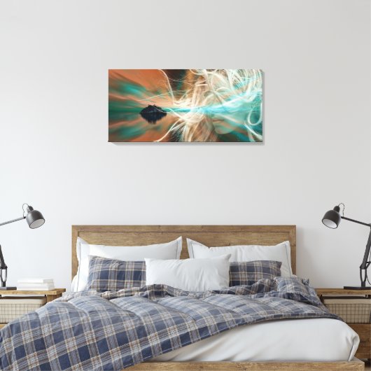 Abstract Canvas Afdruk (Insitu (Slaapkamer))