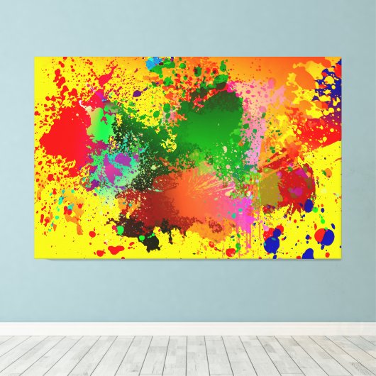 Abstract Canvas Afdruk (Insitu (Houten vloer))