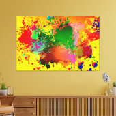 Abstract Canvas Afdruk (Insitu (Woonkamer))