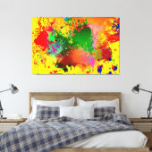 Abstract Canvas Afdruk (Insitu (Slaapkamer))