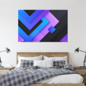 Abstract Canvas Afdruk (Insitu (Slaapkamer))