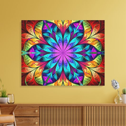 Abstract Canvas Afdruk (Insitu (Woonkamer))