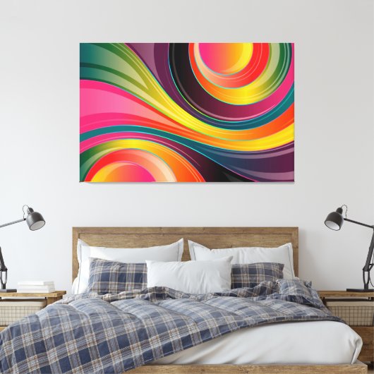 Abstract Canvas Afdruk (Insitu (Slaapkamer))