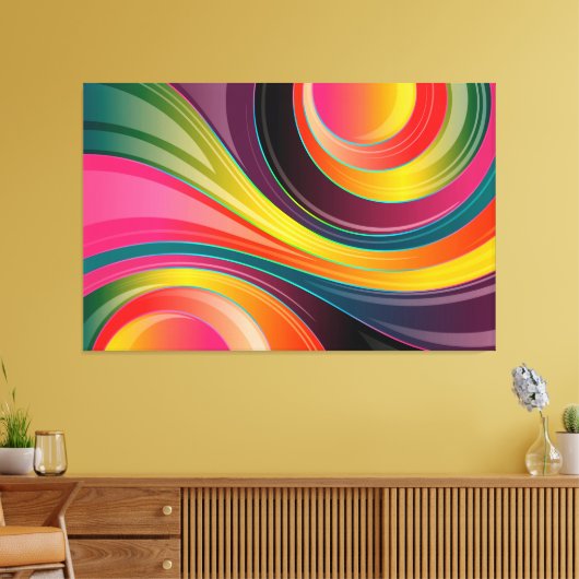 Abstract Canvas Afdruk (Insitu (Woonkamer))