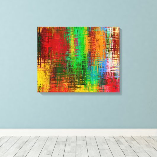Abstract Canvas Afdruk (Insitu (Houten vloer))