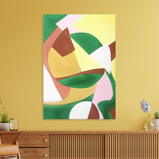 abstract canvas afdruk (Insitu (Woonkamer))