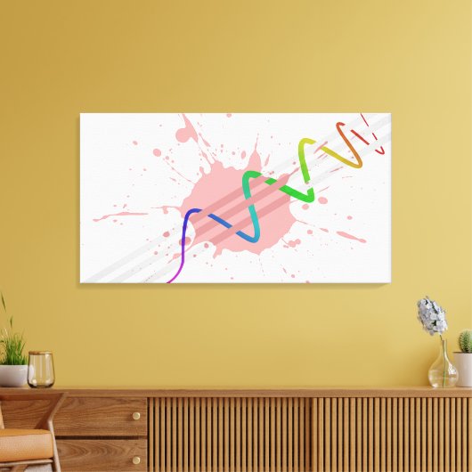 Abstract Canvas Afdruk (Insitu (Woonkamer))