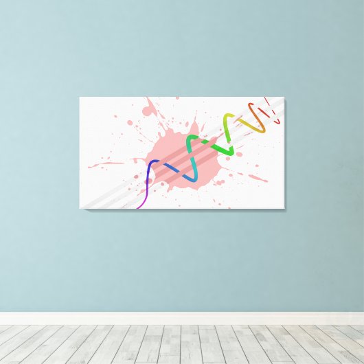 Abstract Canvas Afdruk (Insitu (Houten vloer))