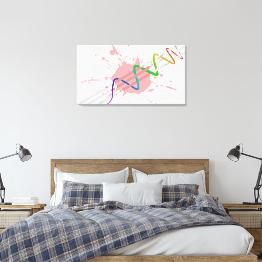 Abstract Canvas Afdruk (Insitu (Slaapkamer))