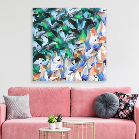 Abstract Canvas Afdruk (Insitu (Woonkamer))