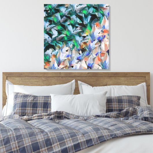 Abstract Canvas Afdruk (Insitu (Slaapkamer))