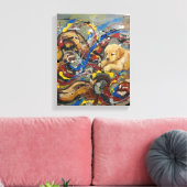 Abstract Canvas Afdruk (Insitu (Woonkamer))