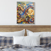 Abstract Canvas Afdruk (Insitu (Slaapkamer))