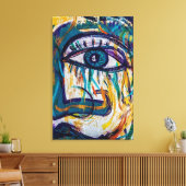 Abstract Canvas Afdruk (Insitu (Woonkamer))