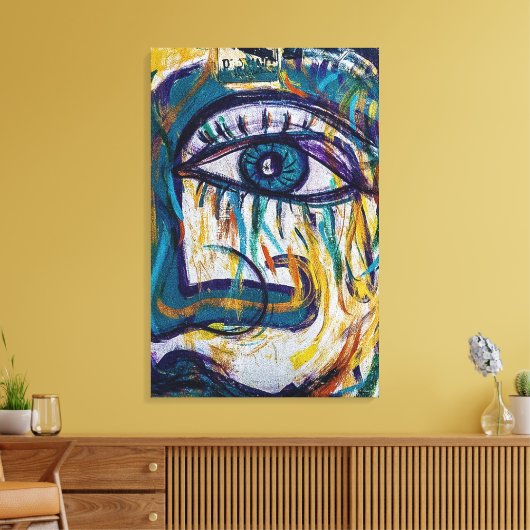 Abstract Canvas Afdruk (Insitu (Woonkamer))