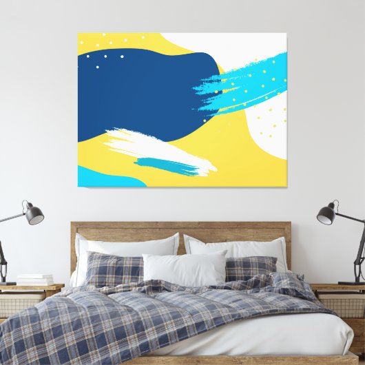 Abstract Canvas Afdruk (Insitu (Slaapkamer))