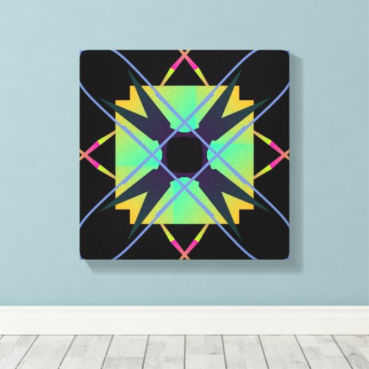 Abstract Canvas Afdruk (Insitu (Houten vloer))