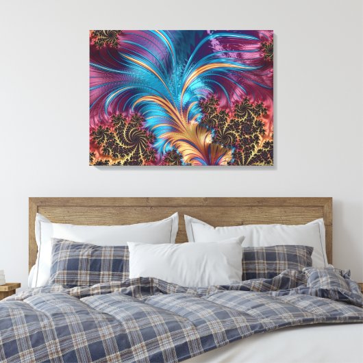 Abstract Canvas Afdruk (Insitu (Slaapkamer))