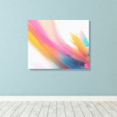 abstract canvas afdruk (Insitu (Houten vloer))