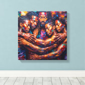 Abstract Canvas Afdruk (Insitu (Houten vloer))