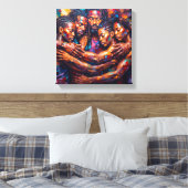 Abstract Canvas Afdruk (Insitu (Slaapkamer))